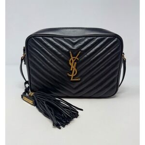 Saint Laurent YSL Lou Medium Quilted Leather Camera Bag